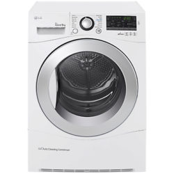 LG RC9055AP2F Heat Pump Tumble Dryer, 9kg Load, A++ Energy Rating, White